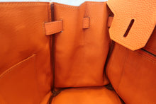 画像をギャラリービューアに読み込む, HERMES／エルメス バーキン30 トゴ オレンジ □L刻印 ハンドバッグ 700080142
