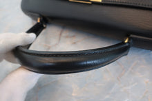 将图片加载到图库查看器，HERMES KELLY 28 Box carf leather Black 〇P刻印 Hand bag 600070174
