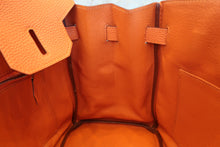 画像をギャラリービューアに読み込む, HERMES／エルメス バーキン30 トゴ オレンジ □L刻印 ハンドバッグ 700080142
