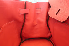 将图片加载到图库查看器，HERMES BIRKIN 35 Clemence leather Rouge pivoine R刻印 Hand bag 600050062
