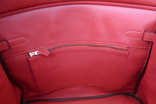 将图片加载到图库查看器，HERMES BIRKIN 35 Clemence leather Rouge pivoine R刻印 Hand bag 600050062
