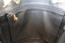 Load image into Gallery viewer, CHANEL Triple CC Chain shoulder Caviar skin Black/Gold hadware Shoulder bag 800060041
