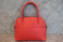 将图片加载到图库查看器，HERMES／BOLIDE 27 Epsom leather Rose jaipur X刻印 Shoulder bag 700080204

