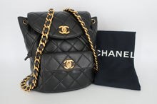 画像をギャラリービューアに読み込む, CHANEL/シャネル マトラッセチェーンリュック ラムスキン ブラック/ゴールド金具 リュック 800100120
