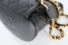 画像をギャラリービューアに読み込む, CHANEL/シャネル マトラッセチェーンリュック ラムスキン ブラック/ゴールド金具 リュック 800100120
