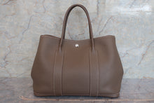 将图片加载到图库查看器，HERMES GARDEN PARTY PM Steeple Country leather Etoupe gray T刻印 Tote bag 600080210
