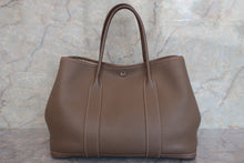 将图片加载到图库查看器，HERMES GARDEN PARTY PM Steeple Country leather Etoupe gray T刻印 Tote bag 600080210
