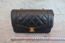 画像をギャラリービューアに読み込む, CHANEL/シャネル ダイアナマトラッセチェーンショルダーバッグ ラムスキン ブラック/ゴールド金具 ショルダーバッグ 800030053
