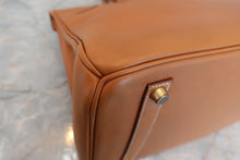 将图片加载到图库查看器，HERMES BIRKIN 35 Gulliver leather Gold 〇Z刻印 Hand bag 600070049
