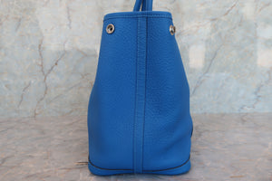 HERMES／エルメス ガーデンパーティPM ネゴンダ ブルーイドラ □P刻印 トートバッグ 700070198