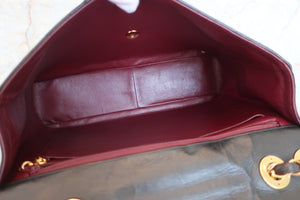 CHANEL Medium Matelasse single flap chain shoulder bag Lambskin Black/Gold hadware Shoulder bag 600060070