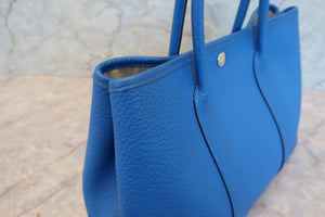 HERMES／エルメス ガーデンパーティTPM ネゴンダ ブルーイドラ □P刻印 トートバッグ 700080198