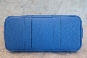 HERMES／エルメス ガーデンパーティTPM ネゴンダ ブルーイドラ □P刻印 トートバッグ 700080198