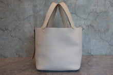 将图片加载到图库查看器，HERMES PICOTIN LOCK TOUCH MM Clemence leather/Swift leather Craie T刻印 Hand bag 800070092
