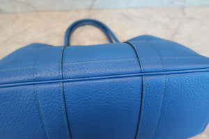 HERMES／エルメス ガーデンパーティTPM ネゴンダ ブルーイドラ □P刻印 トートバッグ 700080198