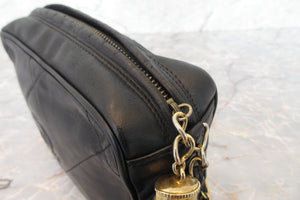 CHANEL Matelasse fringe chain shoulder bag Lambskin Black/Gold hadware Shoulder bag 700030010