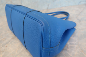 HERMES／エルメス ガーデンパーティTPM ネゴンダ ブルーイドラ □P刻印 トートバッグ 700080198