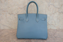 将图片加载到图库查看器，HERMES BIRKIN 30 Epsom leather Blue jean □K刻印 Hand bag 7000120232
