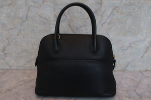 HERMES／BOLIDE 31 Clemence leather Black □L刻印 Shoulder bag 600090261