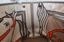 将图片加载到图库查看器，HERMES GARDEN PARTY PM Steeple Country leather Etoupe gray T刻印 Tote bag 600080210
