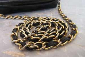 CHANEL/シャネル マトラッセフリンジチェーンショルダーバッグ ラムスキン ブラック/ゴールド金具 ショルダーバッグ 700030010