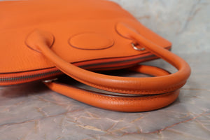 HERMES／エルメス ボリード35 トリヨンクレマンス オレンジ □G刻印 ハンドバッグ 700090226