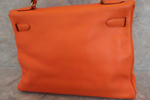 HERMES KELLY 32 Gulliver leather Orange 〇Z刻印 Shoulder bag 500080094
