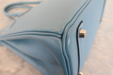 将图片加载到图库查看器，HERMES BIRKIN 30 Epsom leather Blue jean □K刻印 Hand bag 7000120232
