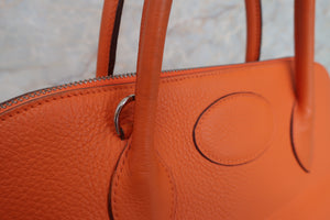 HERMES／エルメス ボリード35 トリヨンクレマンス オレンジ □G刻印 ハンドバッグ 700090226