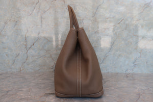 HERMES／エルメス ガーデンパーティPM ネゴンダ エトゥープ □Q刻印 トートバッグ 700070194
