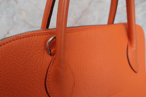 HERMES／エルメス ボリード35 トリヨンクレマンス オレンジ □G刻印 ハンドバッグ 700090226