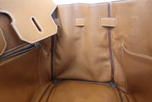 画像をギャラリービューアに読み込む, HERMES／エルメス バーキン35 トゴ ゴールド □H刻印 ハンドバッグ 700110055
