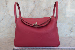 HERMES／エルメス リンディ30 トリヨンクレマンス ルビー □R刻印 ショルダーバッグ 700030213