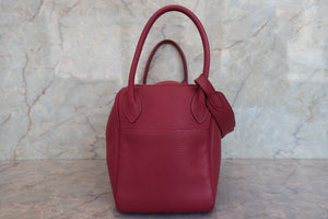 HERMES／エルメス リンディ30 トリヨンクレマンス ルビー □R刻印 ショルダーバッグ 700030213