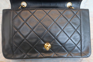 CHANEL/シャネル ダイアナマトラッセチェーンショルダーバッグ ラムスキン ブラック/ゴールド金具 ショルダーバッグ 700060141