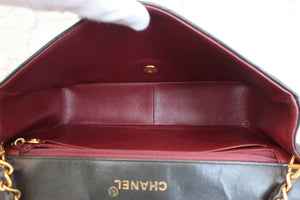 CHANEL/シャネル ダイアナマトラッセチェーンショルダーバッグ ラムスキン ブラック/ゴールド金具 ショルダーバッグ 700060141