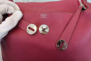 HERMES／エルメス リンディ30 トリヨンクレマンス ルビー □R刻印 ショルダーバッグ 700030213
