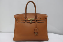 将图片加载到图库查看器，HERMES BIRKIN 35 Gulliver leather Gold 〇Z刻印 Hand bag 600070049
