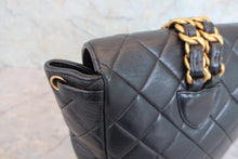 Load image into Gallery viewer, CHANEL Matelasse chain back pack Lambskin Black/Gold hadware Back pack 800060015
