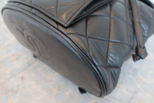 Load image into Gallery viewer, CHANEL Matelasse chain back pack Lambskin Black/Gold hadware Back pack 800060015
