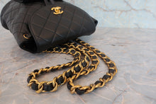 Load image into Gallery viewer, CHANEL Matelasse chain back pack Lambskin Black/Gold hadware Back pack 800060015
