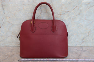 HERMES／エルメス ボリード35 クシュベル ルージュアッシュ 〇X刻印 ショルダーバッグ 700080129