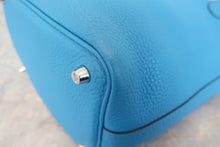 将图片加载到图库查看器，HERMES PICOTIN LOCK PM Clemence leather Blue zanzibar A刻印 Hand bag 800010199
