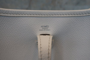 HERMES EVELYNE TPM Epsom leather White □H刻印 Shoulder bag 600100029