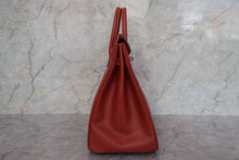 画像をギャラリービューアに読み込む, HERMES／エルメス オータクロア32 ボックスカーフ ブリック □B刻印 ハンドバッグ 700050001
