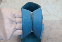 将图片加载到图库查看器，HERMES PICOTIN LOCK PM Clemence leather Blue zanzibar A刻印 Hand bag 800010199
