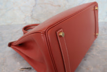 画像をギャラリービューアに読み込む, HERMES／エルメス オータクロア32 ボックスカーフ ブリック □B刻印 ハンドバッグ 700050001
