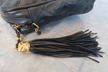 Load image into Gallery viewer, CHANEL Matelasse fringe chain shoulder bag Lambskin Black/Gold hadware Shoulder bag 700120126
