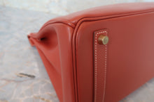 画像をギャラリービューアに読み込む, HERMES／エルメス オータクロア32 ボックスカーフ ブリック □B刻印 ハンドバッグ 700050001
