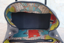 Load image into Gallery viewer, HERMES  GARDEN PARTY PM CAMAILS Negonda leather Blu﻿e Indigo A Engraving Tote bag 800070091
